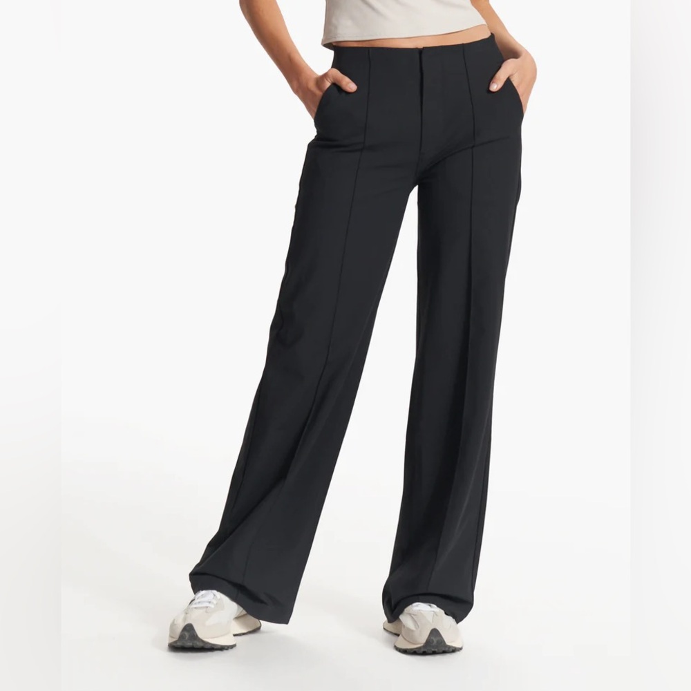 Vuori Black Wide-Leg Trouser Pants, Women’s XL